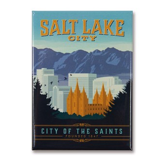 UT, Salt Lake City Magnet | Metal Magnet