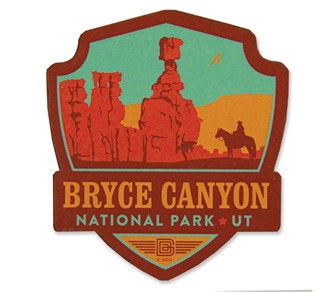 Bryce Canyon Emblem Wooden Magnet | American Made