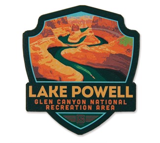 AZ/UT Lake Powell Emblem Wooden Magnet | American Made