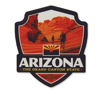 AZ Emblem Wooden Magnet | American Made