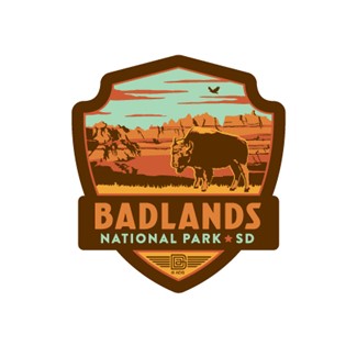 Badlands NP Print Emblem Sticker | Emblem Sticker