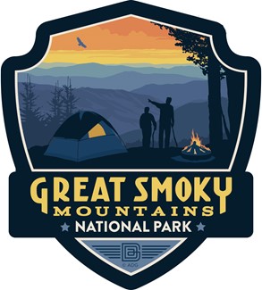 Great Smoky Back Country Camping Emblem Sticker | Emblem Sticker