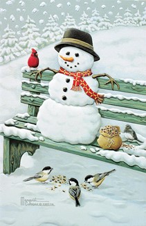 Bench Warmer | Snowman boxed Christmas cards