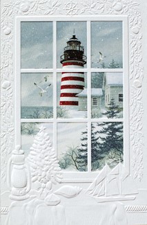 West Quoddy Light | Inspirational boxed Christmas cards