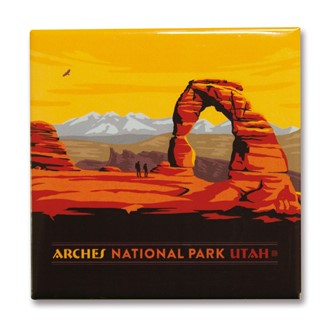 Arches NP Horizontal Square Magnet | Metal Magnet