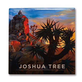 Joshua Tree Tree Square Magnet | Metal Magnet
