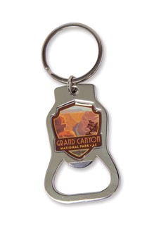 Grand Canyon Riverview Emblem Bottle Opener Key Ring | American Made