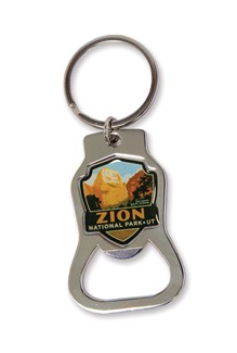 Zion Great White Throne Emblem Bottle Opener Key Ring | American Made