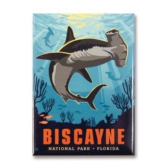 Biscayne NP Hammerhead Shark Magnet | American Made Magnet