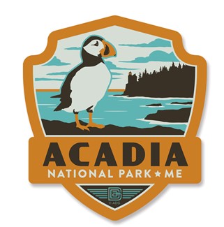 Acadia NP Emblem Wooden Magnet | American Made