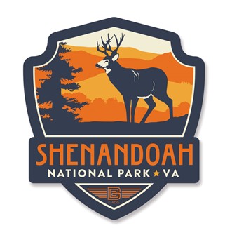 Shenandoah Buck Emblem Wooden Magnet | American Made