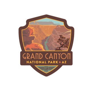 Grand Canyon River View Emblem Sticker | American Made
