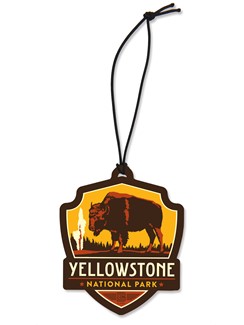 Yellowstone NP Emblem Wooden Ornament | American Made