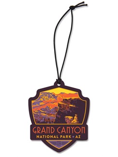 Grand Canyon Landscape Emblem Wooden Ornament | American Made