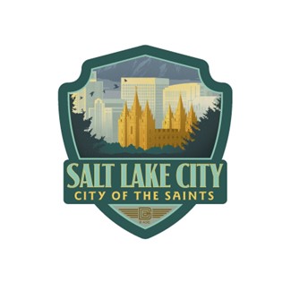 UT Salt Lake City Emblem Sticker | Made in the USA