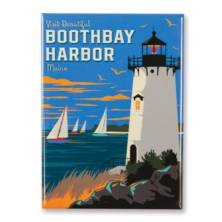 Visit Beautiful Boothbay Harbor Magnet | American Made Magnet