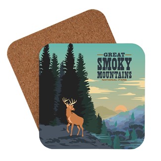 Great Smoky Deer Coaster | American Made Coaster