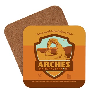 Arches NP Emblem Print Coaster | American Made