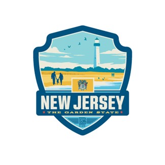 NJ State Pride Emblem Sticker | Made in the USA