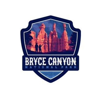 Bryce Canyon Star Gazing Emblem Sticker | American Made
