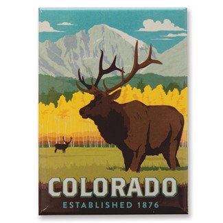 Elk CO Magnet | Metal Magnet