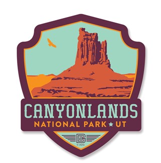 Canyonlands Emblem Wooden Magnet | American Made