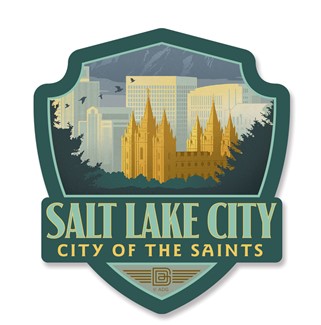UT Salt Lake City Emblem Wooden Magnet | American Made