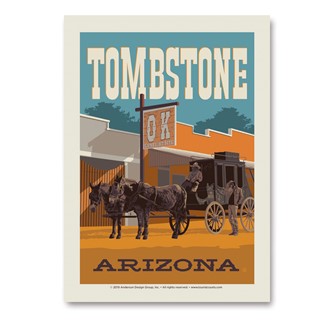 OK Tombstone, AZ Vert Sticker | Made in the USA