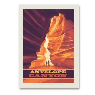 Antelope Canyon, AZ Gulch Vert Sticker | Made in the USA
