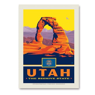 UT State Pride Vert Sticker | Made in the USA