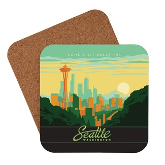 Seattle Skyline Coaster | American Made Coaster