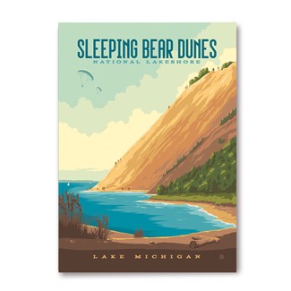 Sleeping Bear Dunes National Lakeshore Magnet | Metal Magnet