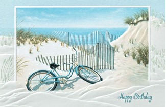 Summer Memories | Scenic beach birthday cards