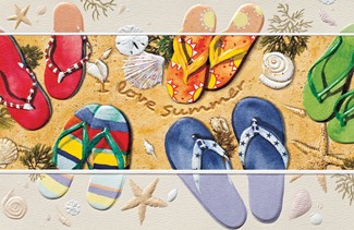 I Love Summer | Beach themed birthday cards