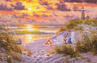 Golden Tide | Beach greeting cards
