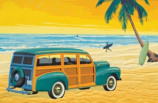 Woody On The Beach | Beach Card