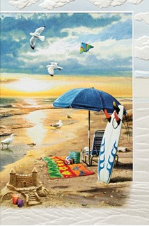 Summer Day Off | Beach greeting cards