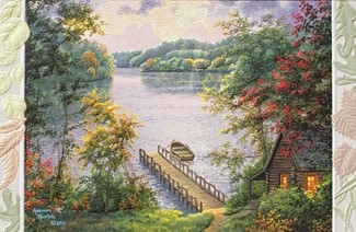 Cabin By The Lake (GWIN) | Get Well Inspiration greeting cards