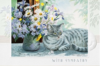 Peppermint | Floral & Cat greeting cards