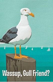 Wassup, Gull Friend (TOY) | Thinking of You greeting cards