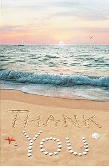 Warmest Thanks | Coastal thank you cards