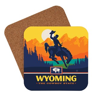 WY State Pride Coaster | American made coaster