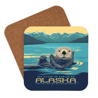 Alaska Otter Coaster | American made coaster