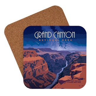 Grand Canyon Starry Landscape Coaster | Made in the USA