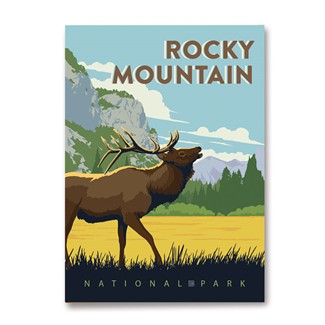 Rocky Mountain Bugling Elk Magnet | American Made Magnet