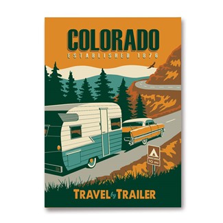 CO Travel by Trailer Magnet | American Made Magnet