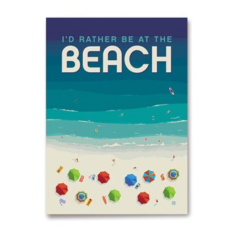 I'd Rather Be at the Beach Magnet | American Made Magnet