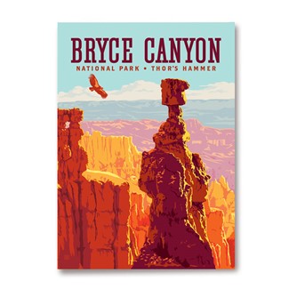 Bryce Canyon Thor's Hammer Magnet | Metal Magnet Made in the USA