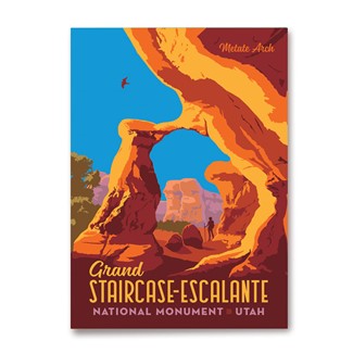 Grand Staircase-Escalante National Monument Magnet | Metal Magnet Made in the USA