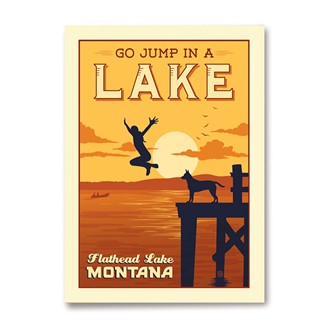 Flathead Lake MT Magnet | American Made Magnet